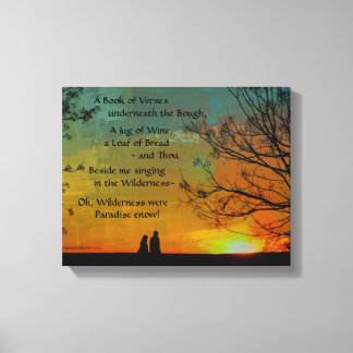 romantic poem - Rubaiyat of Omar Khayyam Canvas Print