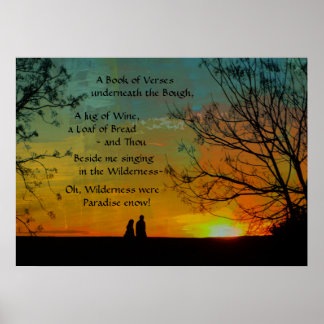 romantic poem - Rubaiyat of Omar Khayyam Poster