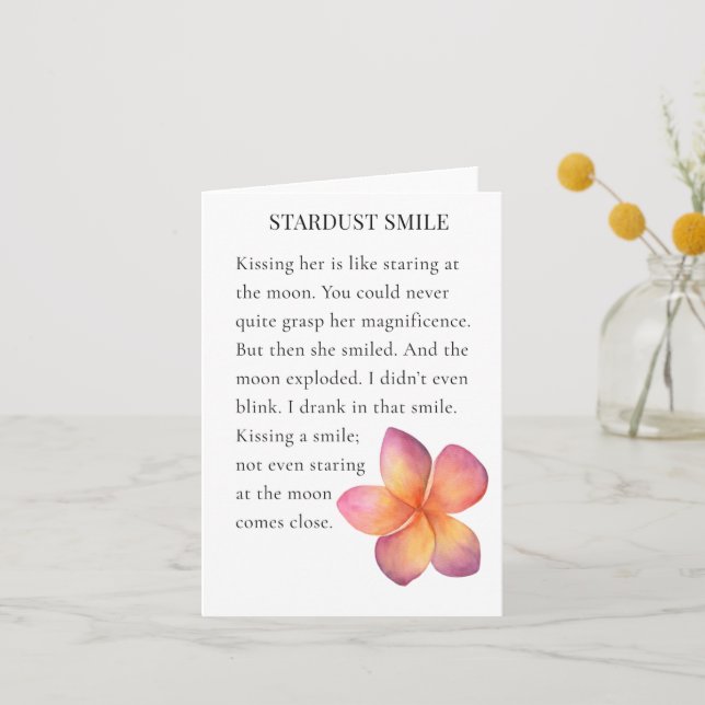 Romantic Poetry gift card (Front)