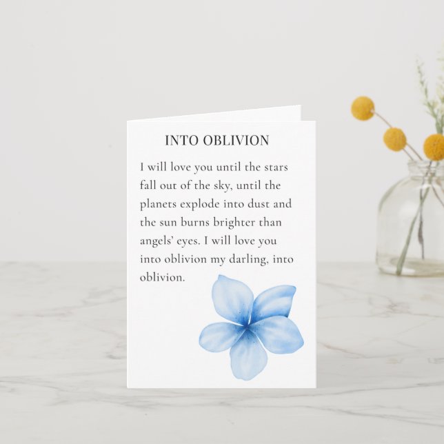 Romantic Poetry gift card (Front)