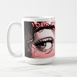Romantic Pop Art Eyes: "Your Eyes Are the Ocean" G Coffee Mug