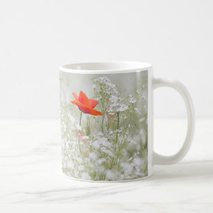 Romantic Poppy Flower Mug
