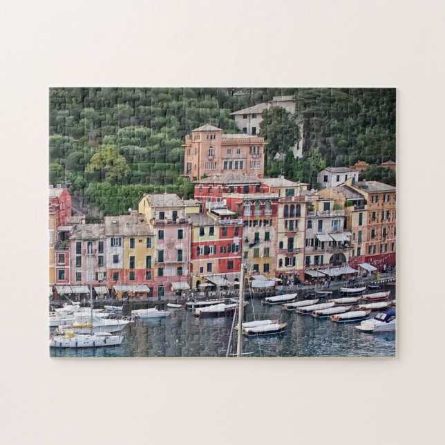 Romantic Portofino -Classic Italian Village Puzzle (Horizontal)