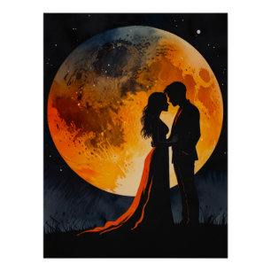 Romantic Poster. Wall Art . Wall Decor