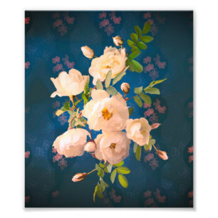 Romantic Powder Red Roses Photo Print