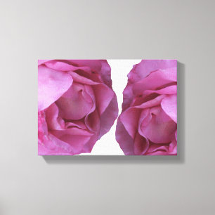 Romantic pretty pink roses simple modern floral canvas print