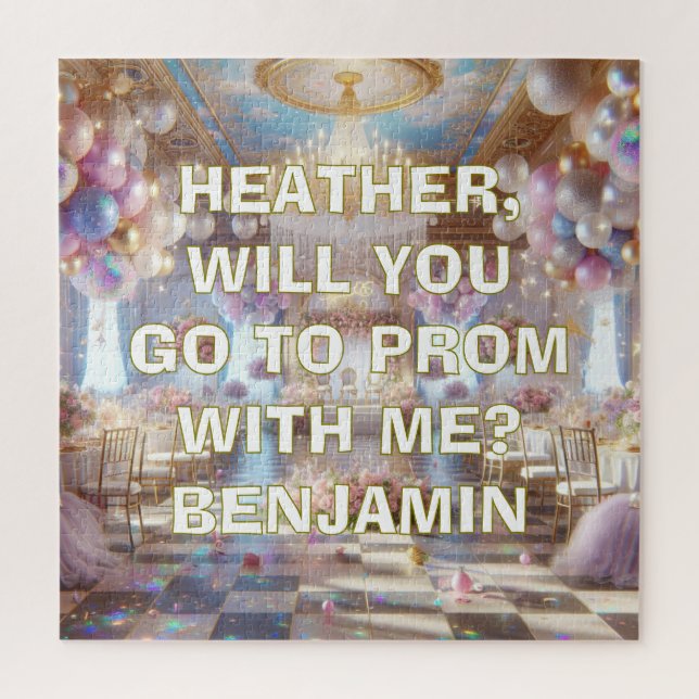 Romantic Promposal | Go to Prom with Me Jigsaw Puzzle (Vertical)