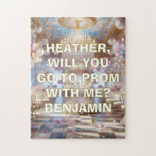 Romantic Promposal   Go to Prom with Me Jigsaw Puzzle