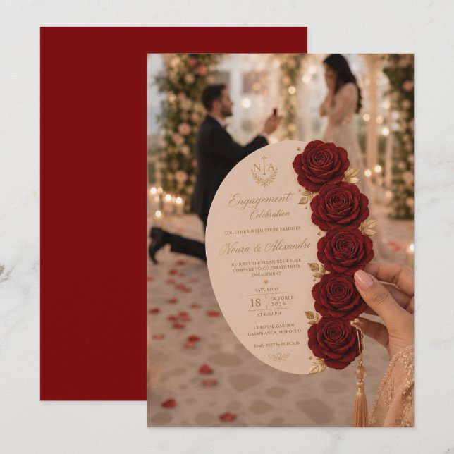 Romantic Proposal Invitation (Front/Back)