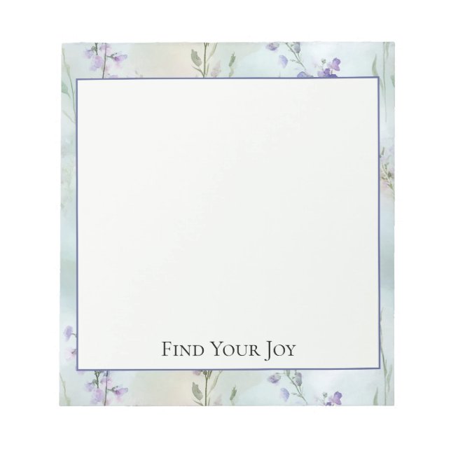 Romantic Purple Lavender Flowers   Notepad (Front)