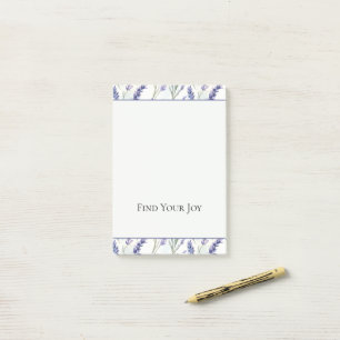 Romantic Purple Lavender Flowers Post-it Notes