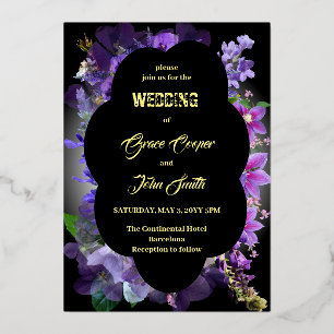 Romantic purple with oval border