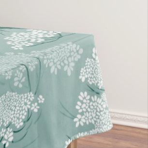Romantic Queen Annes Lace Pattern   Mint Tablecloth