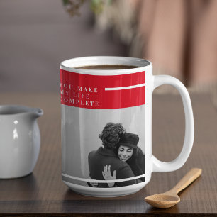 Romantic Quote and Photo Valentines Gift Coffee Mug