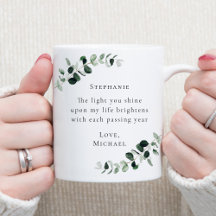 Romantic Quote Eucalyptus Personalised