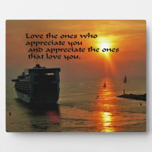 Romantic quote plaque