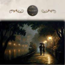 Romantic Rain Stroll Decoupage