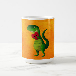 Romantic RAWR Dinosaur Coffee Mug