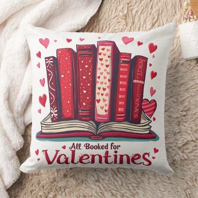 Romantic Reading Vibes Cosy Valentine Gift Cushion (Blanket)
