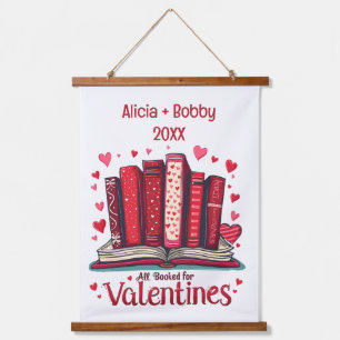 Romantic Reading Vibes Cosy Valentine Gift Hanging Tapestry