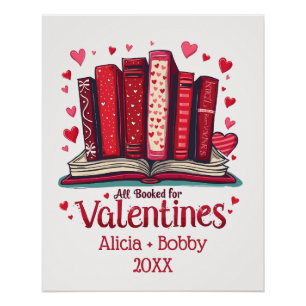 Romantic Reading Vibes Cosy Valentine Gift Poster