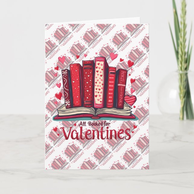 Romantic Reading Vibes Cozy Valentine Gift Card (Front)