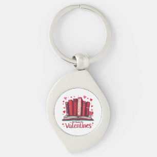 Romantic Reading Vibes Cozy Valentine Gift Key Ring