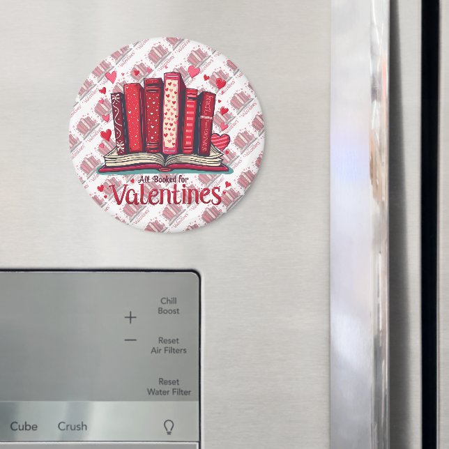 Romantic Reading Vibes Cozy Valentine Gift Magnet (In Situ (Fridge))