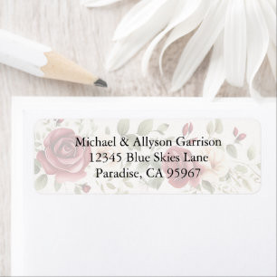 Romantic Red Blush Pink Roses Wedding