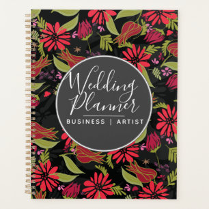 Romantic Red Floral Tulips Rose Garden Wedding Planner