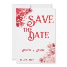 Romantic Red Floral wedding