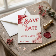 Romantic Red Floral wedding