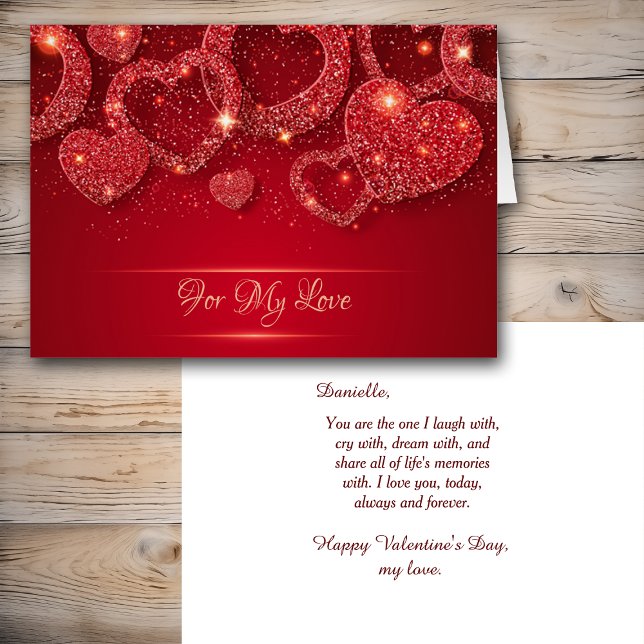Romantic Red Glowing Hearts Valentine (Creator Uploaded)
