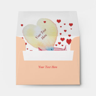 romantic red heart shaped flame candle love envelopes