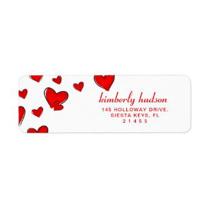 Romantic Red Hearts Valentine's Day