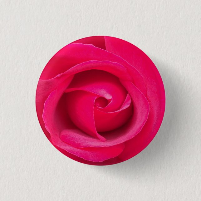 Romantic Red Pink Rose 3 Cm Round Badge (Front)