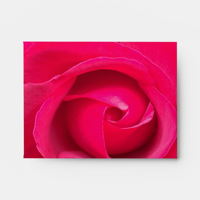 Romantic Red Pink Rose Envelope (Front)