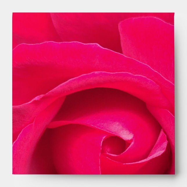 Romantic Red Pink Rose Envelopes (Front)