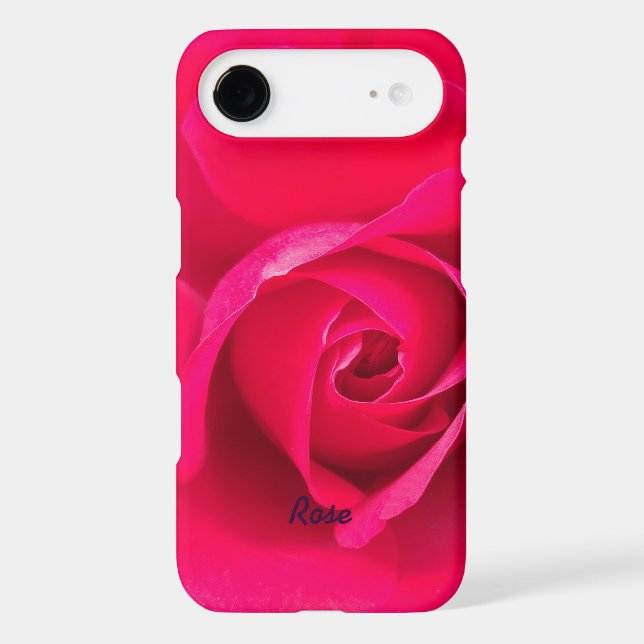 Romantic Red Pink Rose Personalised v2 Case-Mate iPhone Case (Back)