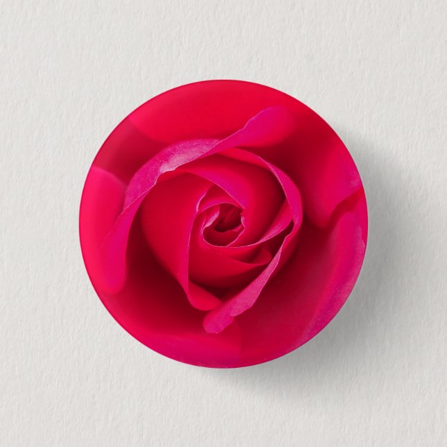 Romantic Red Pink Rose v2 3 Cm Round Badge (Front)