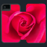 Romantic Red Pink Rose v2 Incipio Watson™ iPhone 5 Wallet Case<br><div class="desc">Romantic pink and red rose.</div>