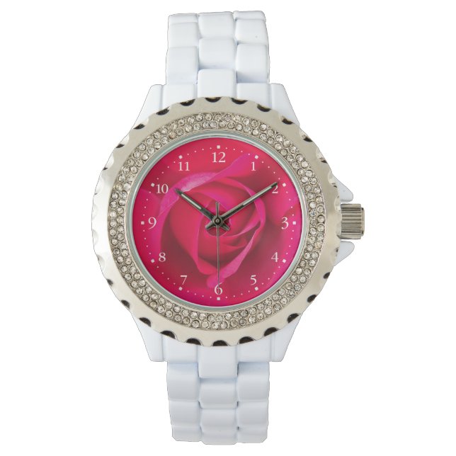 Romantic Red Pink Rose v2 Watch (Front)