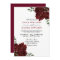 Romantic Red Rose Burgundy Elegant Wedding