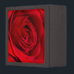 Romantic Red Rose in full bloom Keepsake Box<br><div class="desc">Romantic Red Rose in full bloom</div>