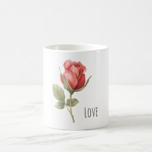 Romantic Red Rose Love Coffee Mug