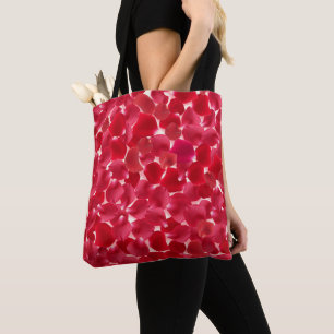 Romantic Red Rose Pattern Valentine's Day Tote Bag