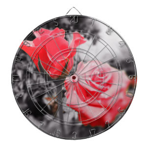 Romantic Red Roses Dartboard