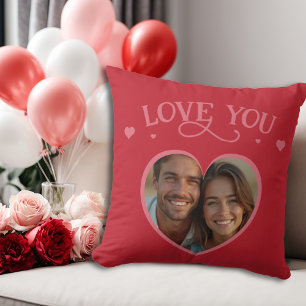 Romantic Red Valentine’s Personalised Love Cushion
