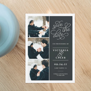 Romantic Request Photo Collage Save the Date