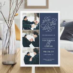 Romantic Request Photo Collage Save the Date